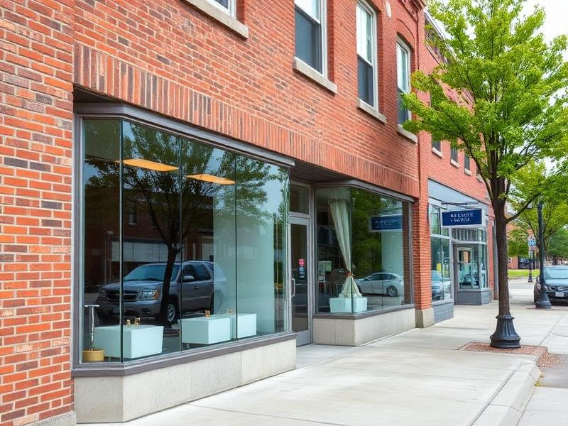 Sparkling clean storefront windows